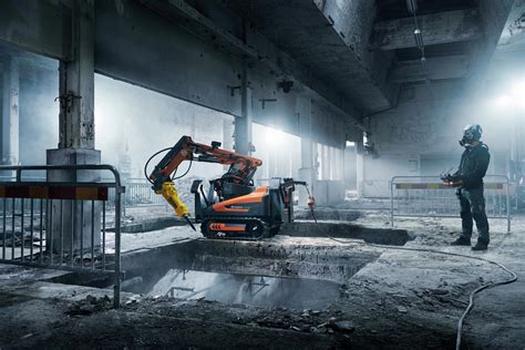 mini excavator chipping robot|Husqvarna DXR 145 .